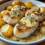 Cod & Potatoes in Rosemary Cream Sauce