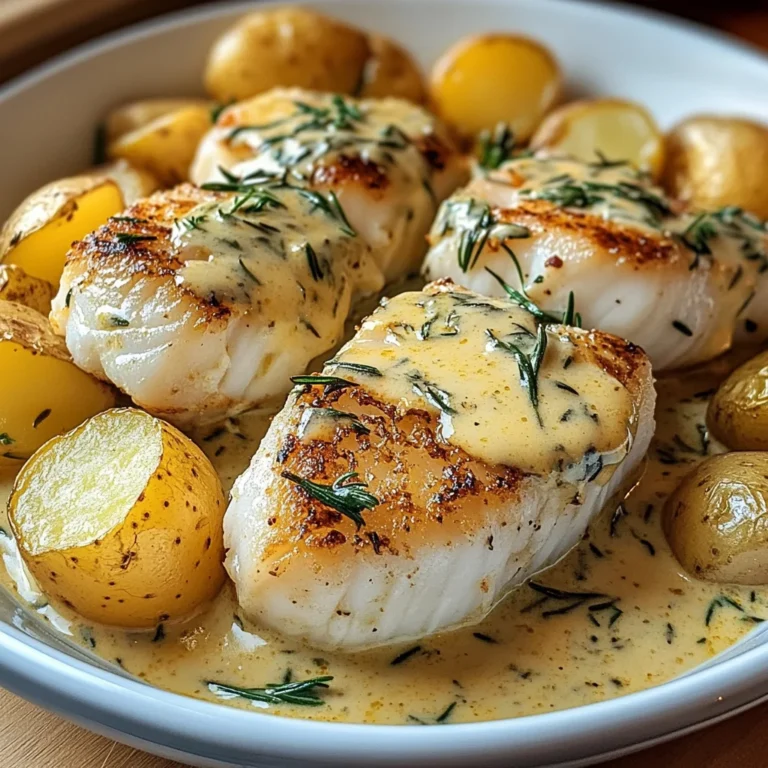 Cod & Potatoes in Rosemary Cream Sauce