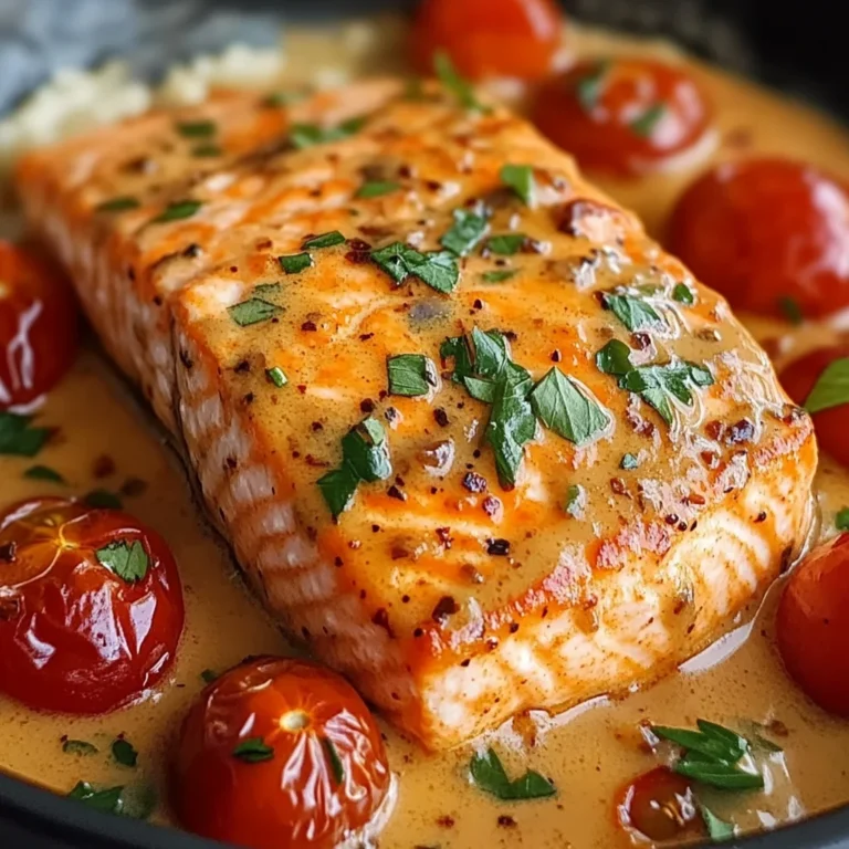 Creamy Roasted Red Pepper Salmon Recipe - Delicious & Easy