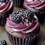 Dark Chocolate Blackberry Cupcakes: Indulge in a Decadent Dessert Delight