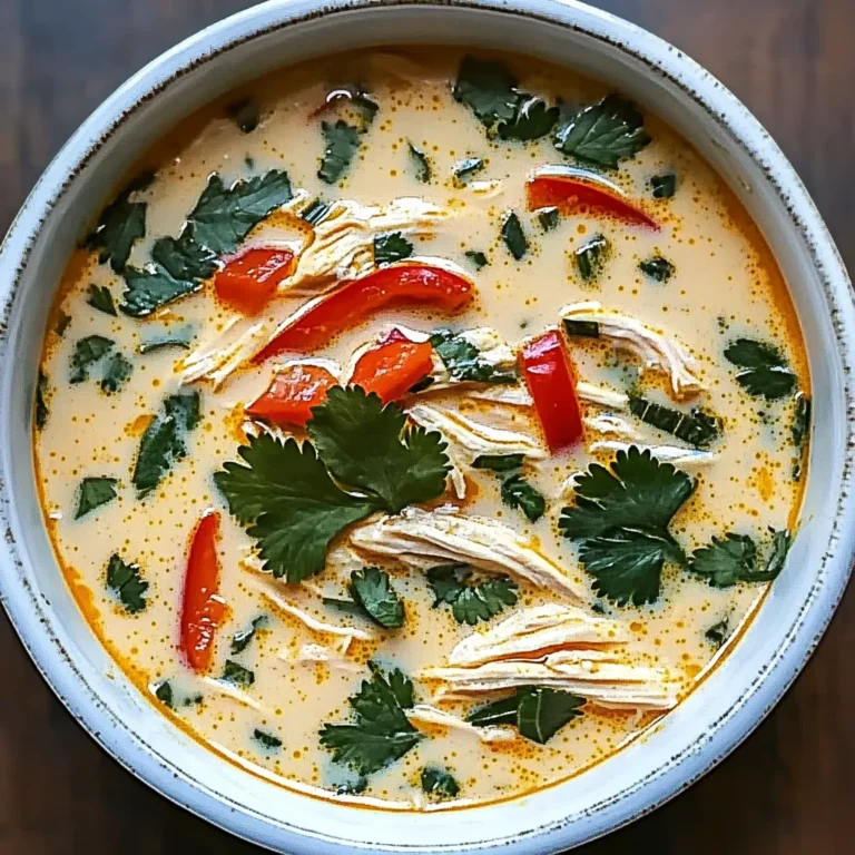 Easy Thai Coconut Chicken Soup