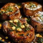 Garlic Butter Pan Seared beef Chops