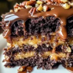 German Chocolate Poke Cake