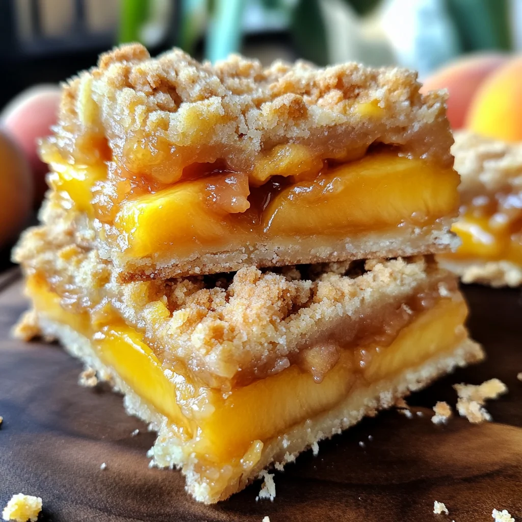 Heavenly Summer Peach Bars: A Sweet Slice of Sunshine