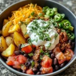 Loaded Potato Taco Bowl