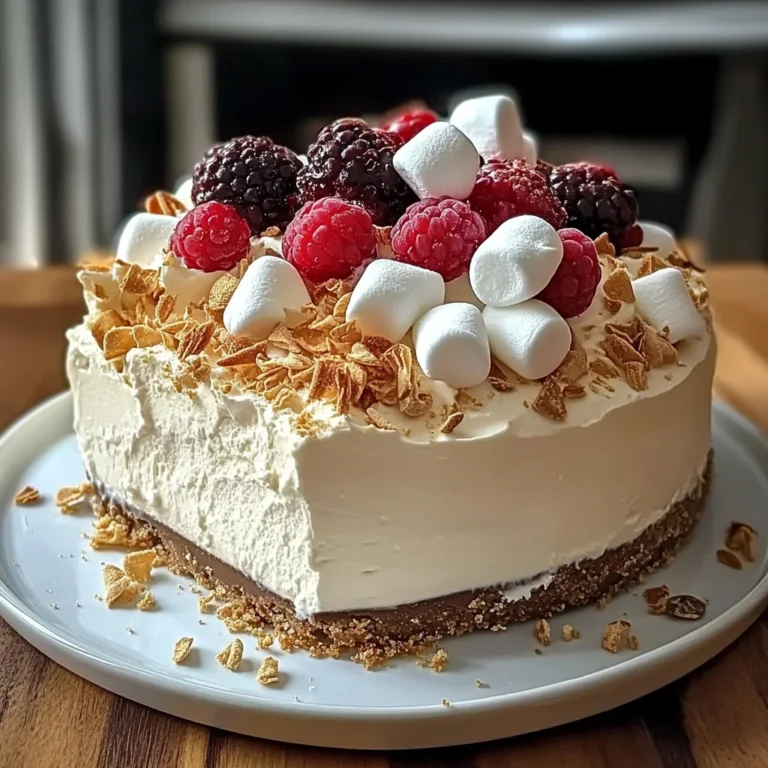 Marshmallow Whip Cheesecake : No-Bake Dream Dessert