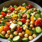 Mediterranean Chickpea Salad with Lemon Vinaigrette: The Best Summer Dish