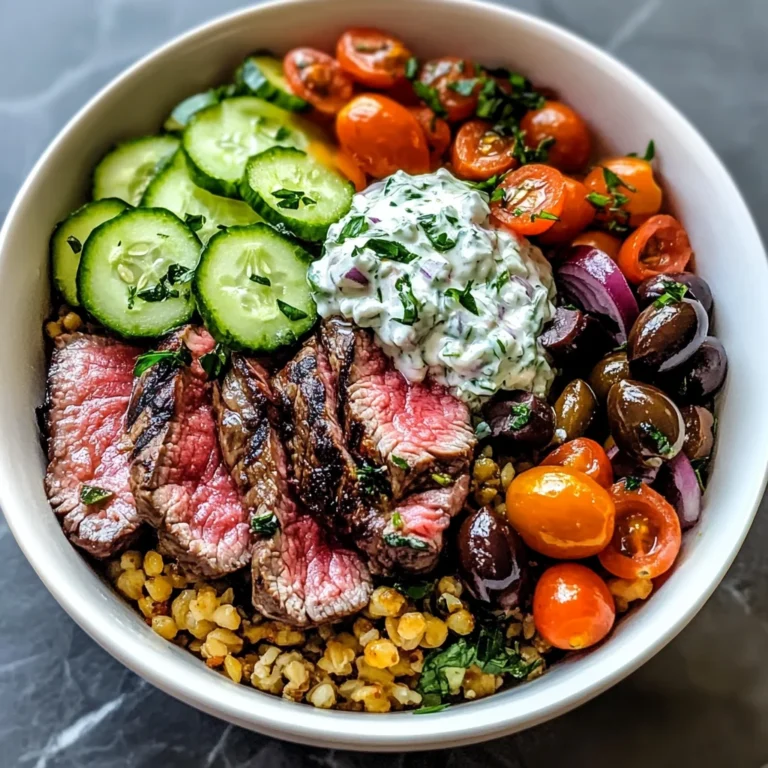 Mediterranean Steak Bowl Recipe