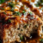 Melt-in-Your-Mouth Garlic Parmesan Chicken Meatloaf