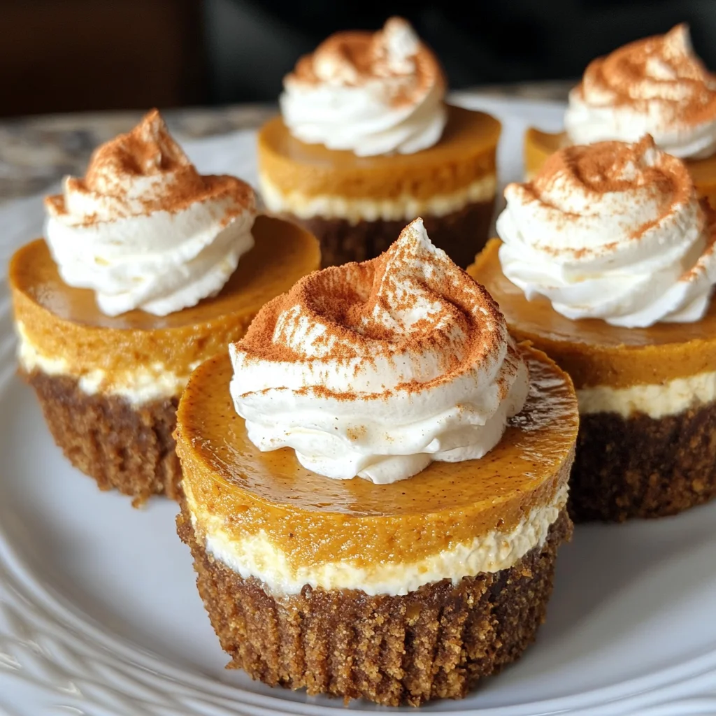 Mini Pumpkin Cheesecakes