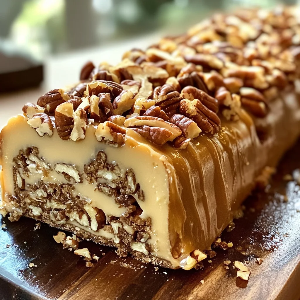 Nana’s 3-Ingredient Pecan Log