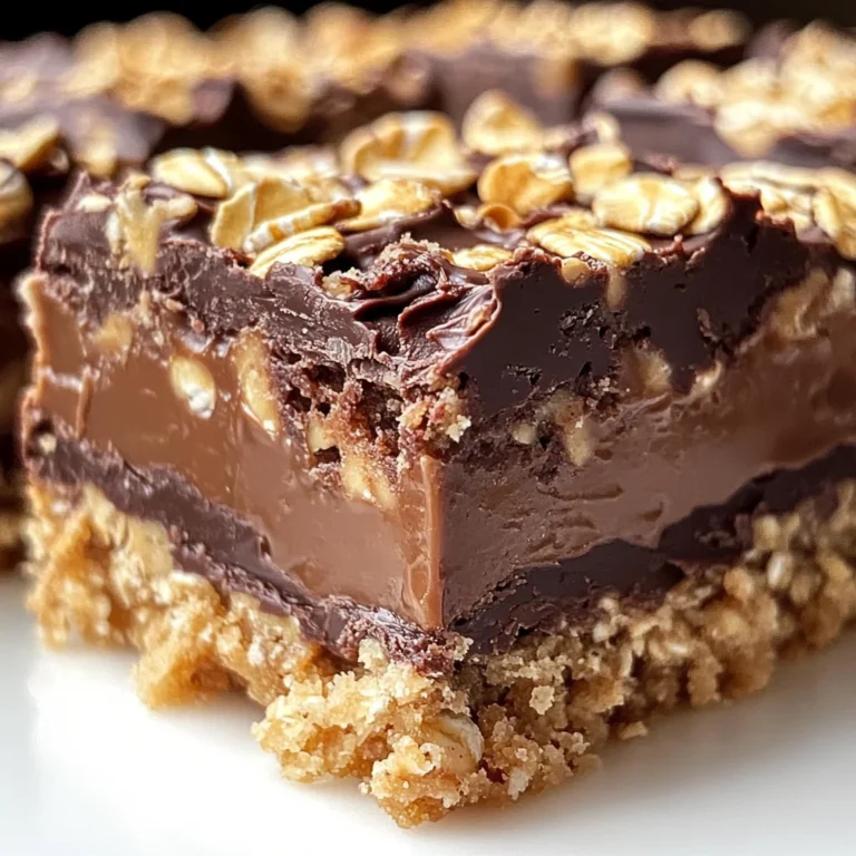 No Bake Chocolate Oatmeal Bars