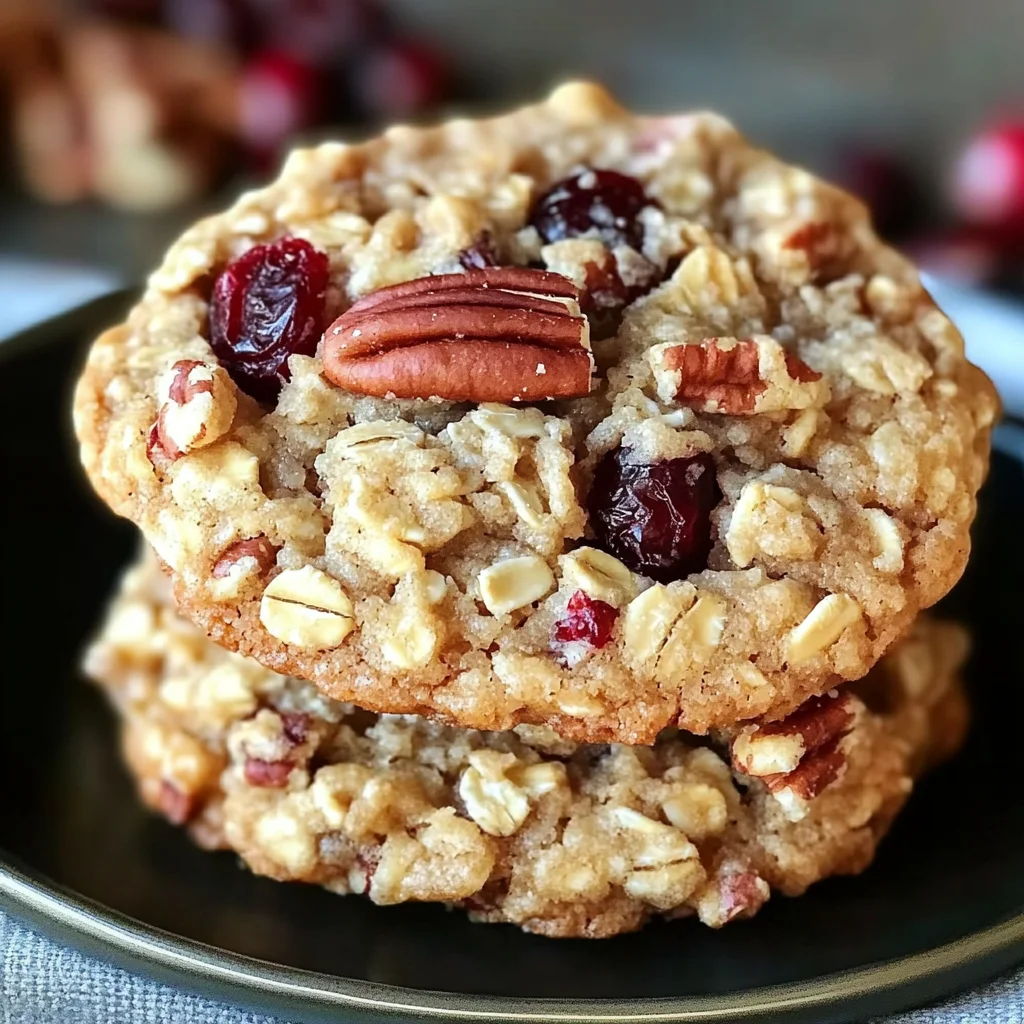 Oatmeal Cranberry Pecan Cookies
