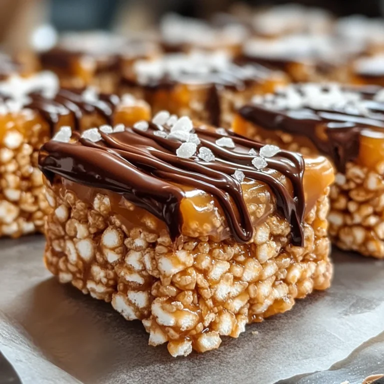 Salted Caramel Rice Krispie Treats: A Sweet & Salty Indulgence