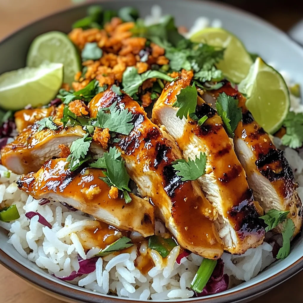 Spicy Maple Chicken with Coconut Rice