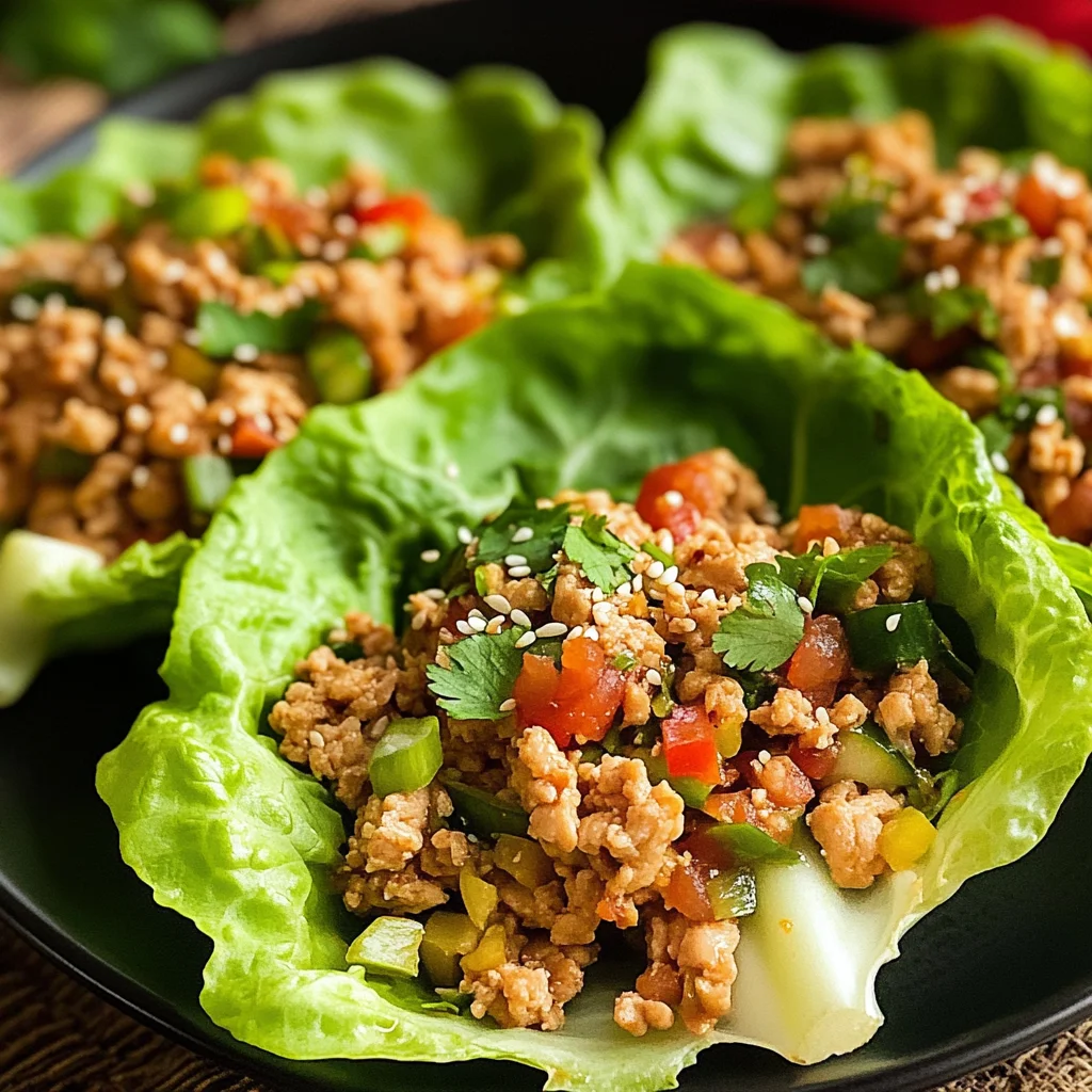 Thai Chicken Lettuce Wraps