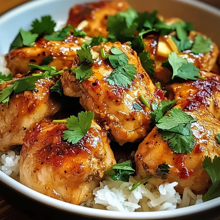 Baked Coconut Chili Chicken Thighs