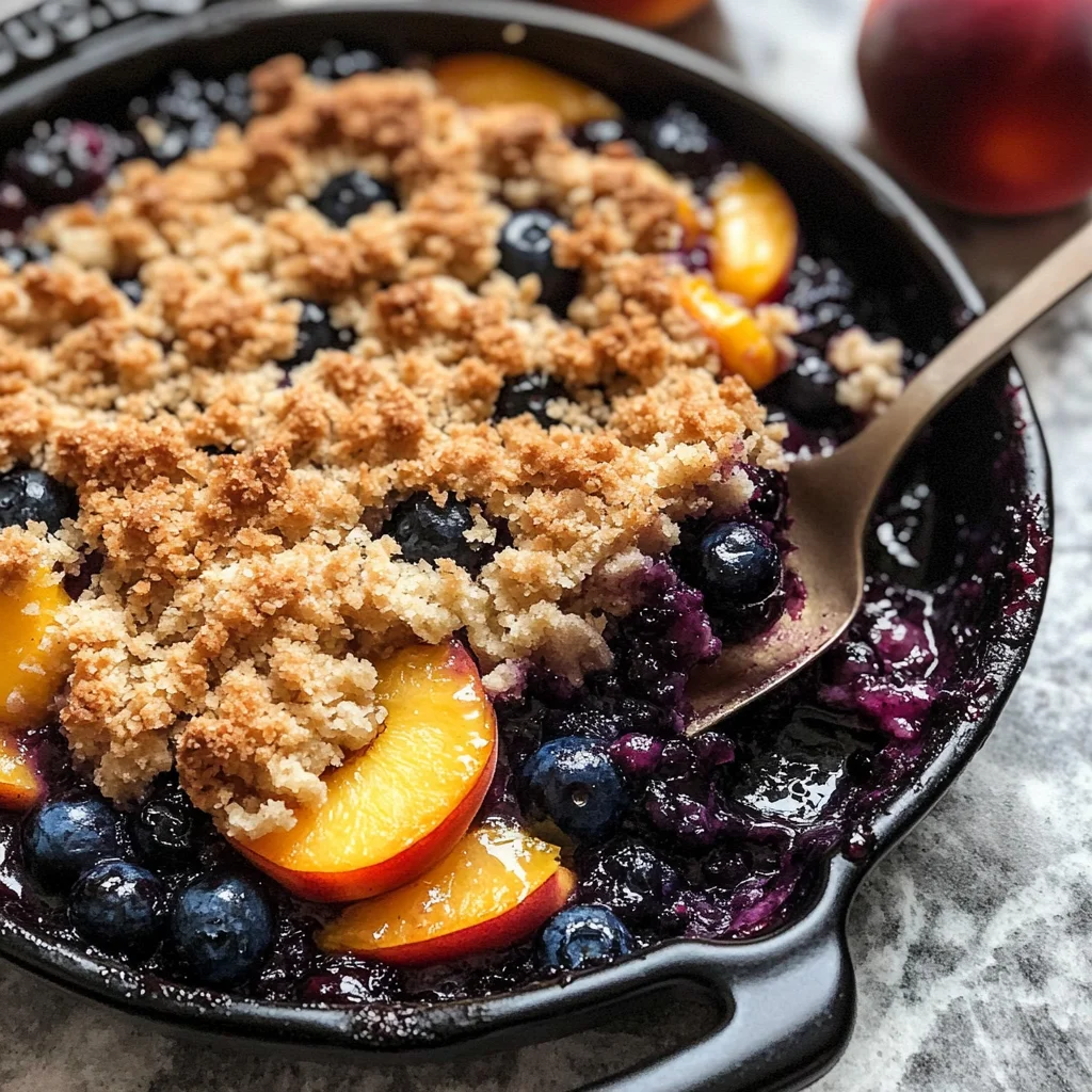 Blueberry Peach Crumble