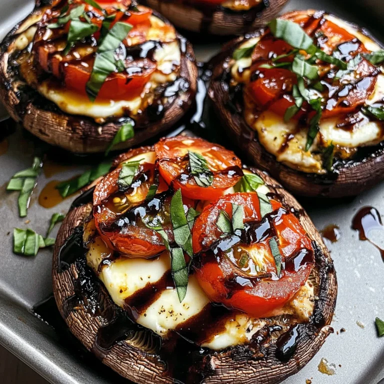 Caprese Stuffed Portobello Mushrooms