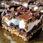 Chocolate Marshmallow Cookie Bars