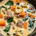 Creamy Sausage Tortellini Soup
