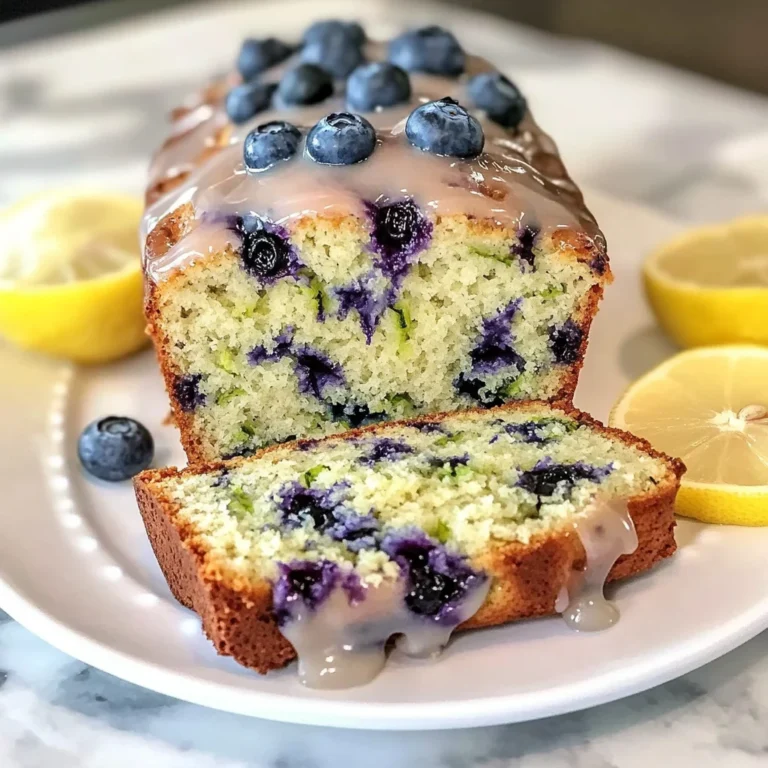 Moist Blueberry Zucchini Bread with a Lemon Glaze - Alrightwithme