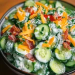 Refreshing Cucumber Ranch Crack Salad Recipe