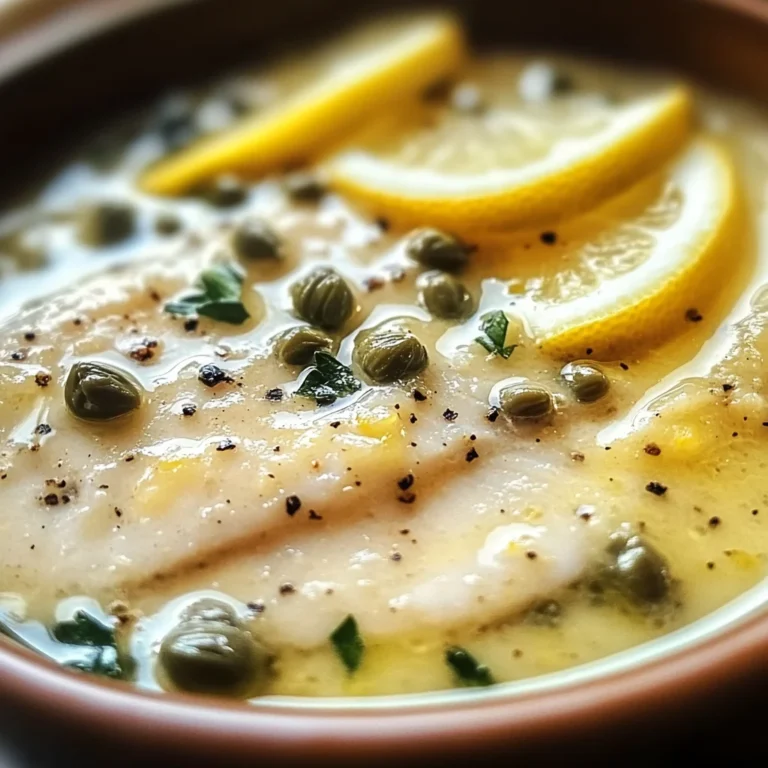 Simple Lemon Caper Sauce