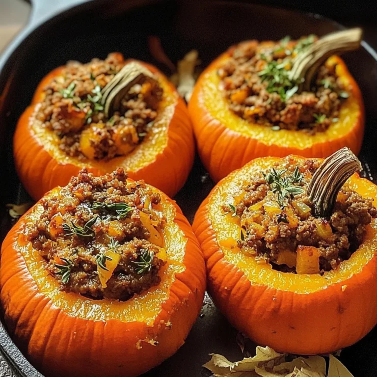 Stuffed Mini Pumpkins Recipe