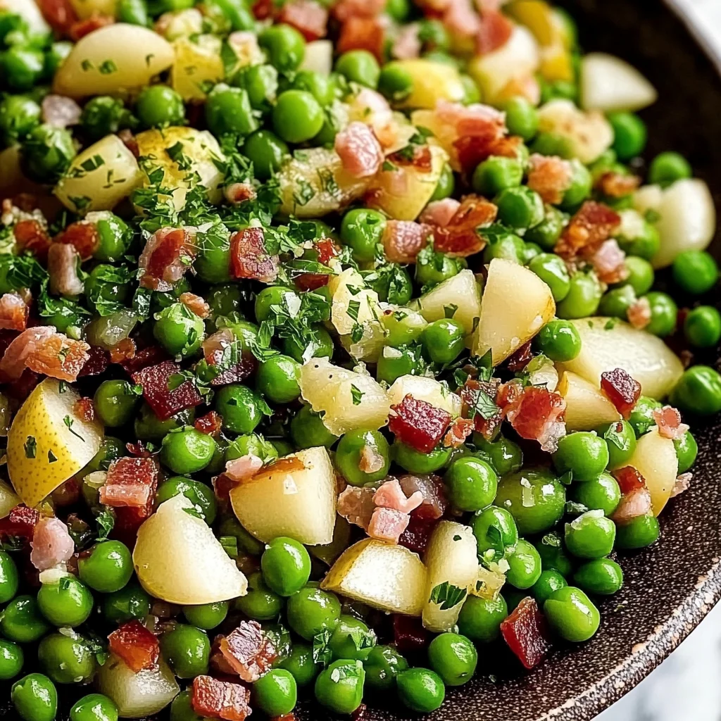 Thanksgiving Peas (with Pear and Pancetta)