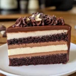 Tuxedo Cake – Triple Chocolate Mousse Cake